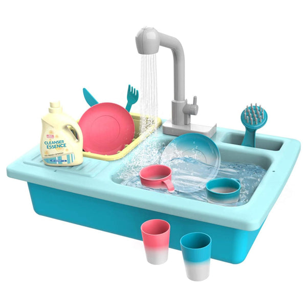 Color Changing Kitchen Sink Toys Heat Sensitive Dishwasher Playing Toy